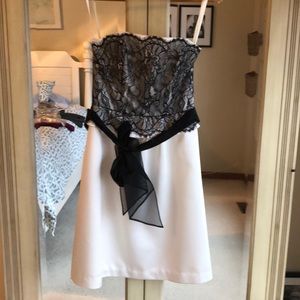 Strapless Black/White Dress 2